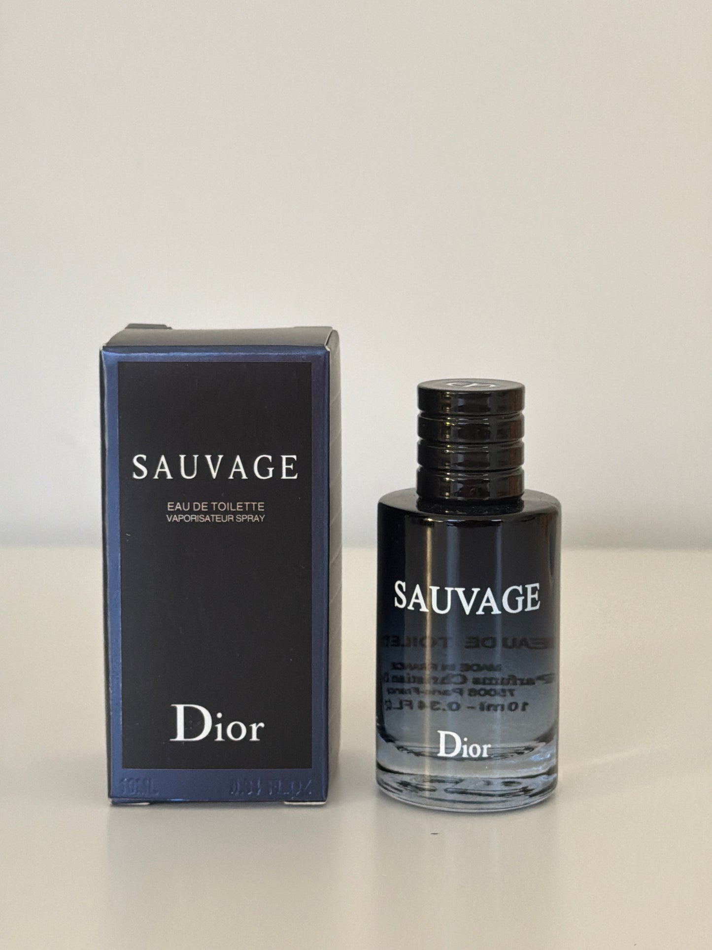 Dior Sauvage Mini Perfume 10ml bottle and box