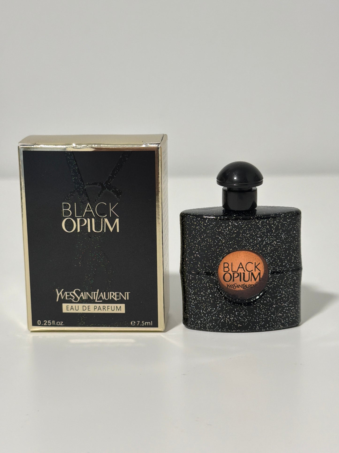 YSL Black Opium Mini Perfume 7.5ml bottle and box